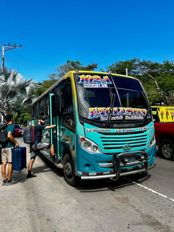 A colorful bus that says "1024" on it.